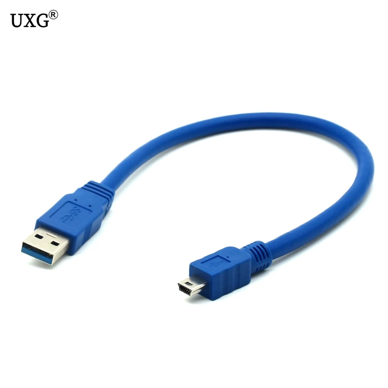 USB 3.0 A męski na Mini 10 Pin B przedłużacz kabla do tabletów kamery HUB HDD złącze 0.3M 0.6M 1M 1.5M 3M 5M