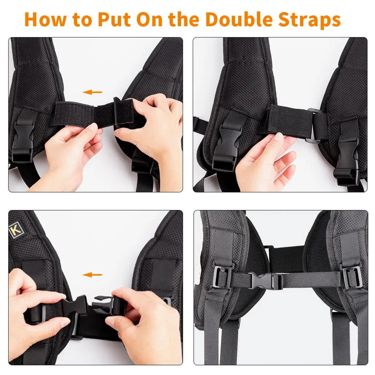 K&F Concept Dual Digital Camera Strap Adjustable Double Shoulder Quick Release Camera Strap Camcorder Straps For DSLR SLR Rope