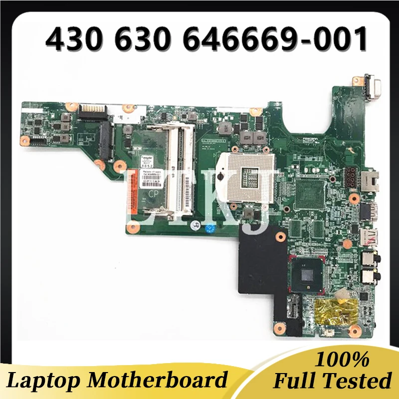 

646669-001 646669-501 646669-601 High Quality Mainboard For HP 430 630 Laptop Motherboard HM55 512M DDR3 100% Full Working Well