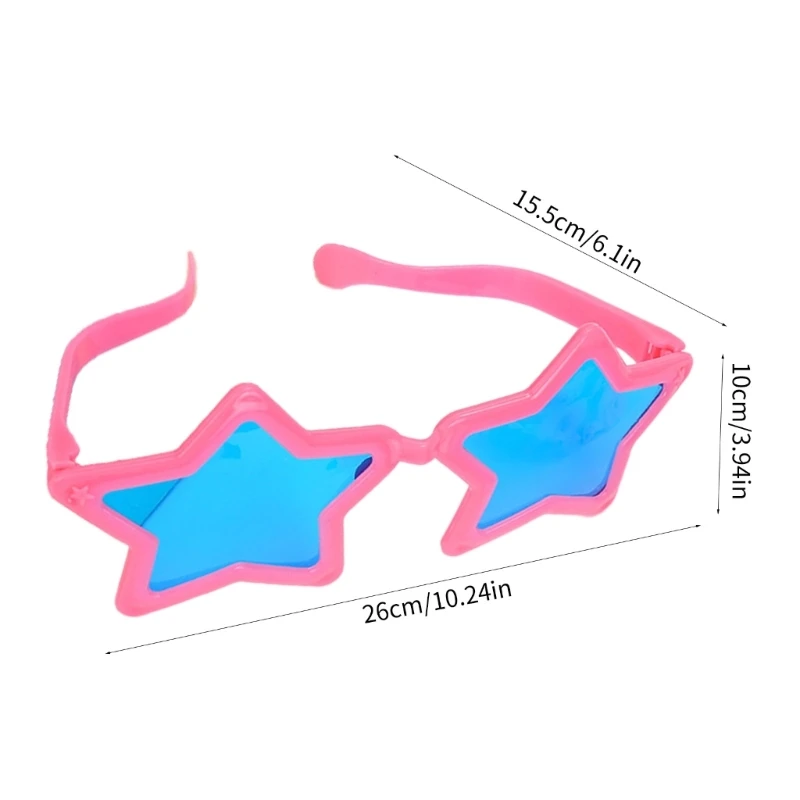Óculos com estrela Halloween Ano Carnaval Óculos para adolescentes DXAA