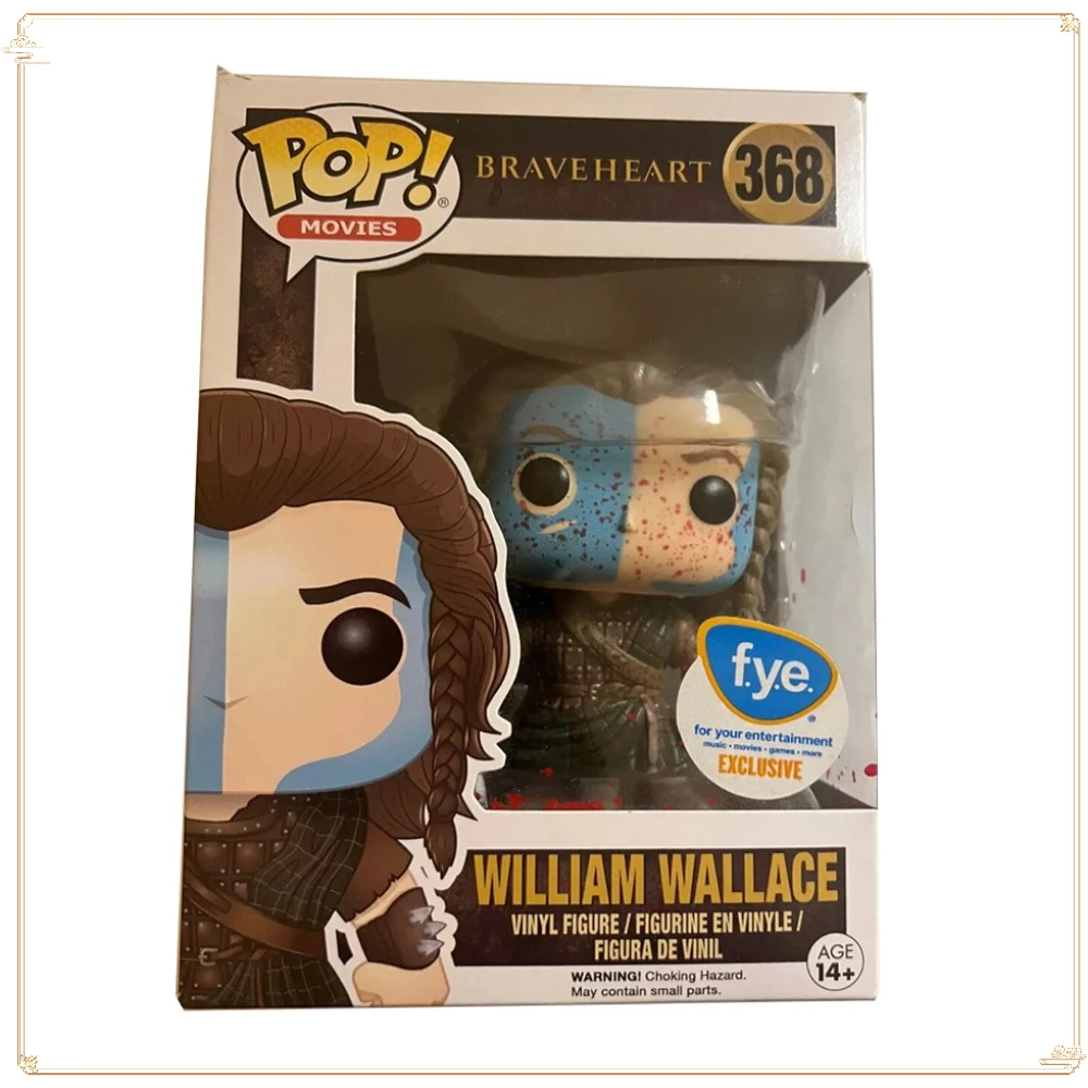 FUNKO Pocket Brave Heart Toy Action Figures Christmas Collection Doll William Wallace Model Handmade Birthday Collection Gifts