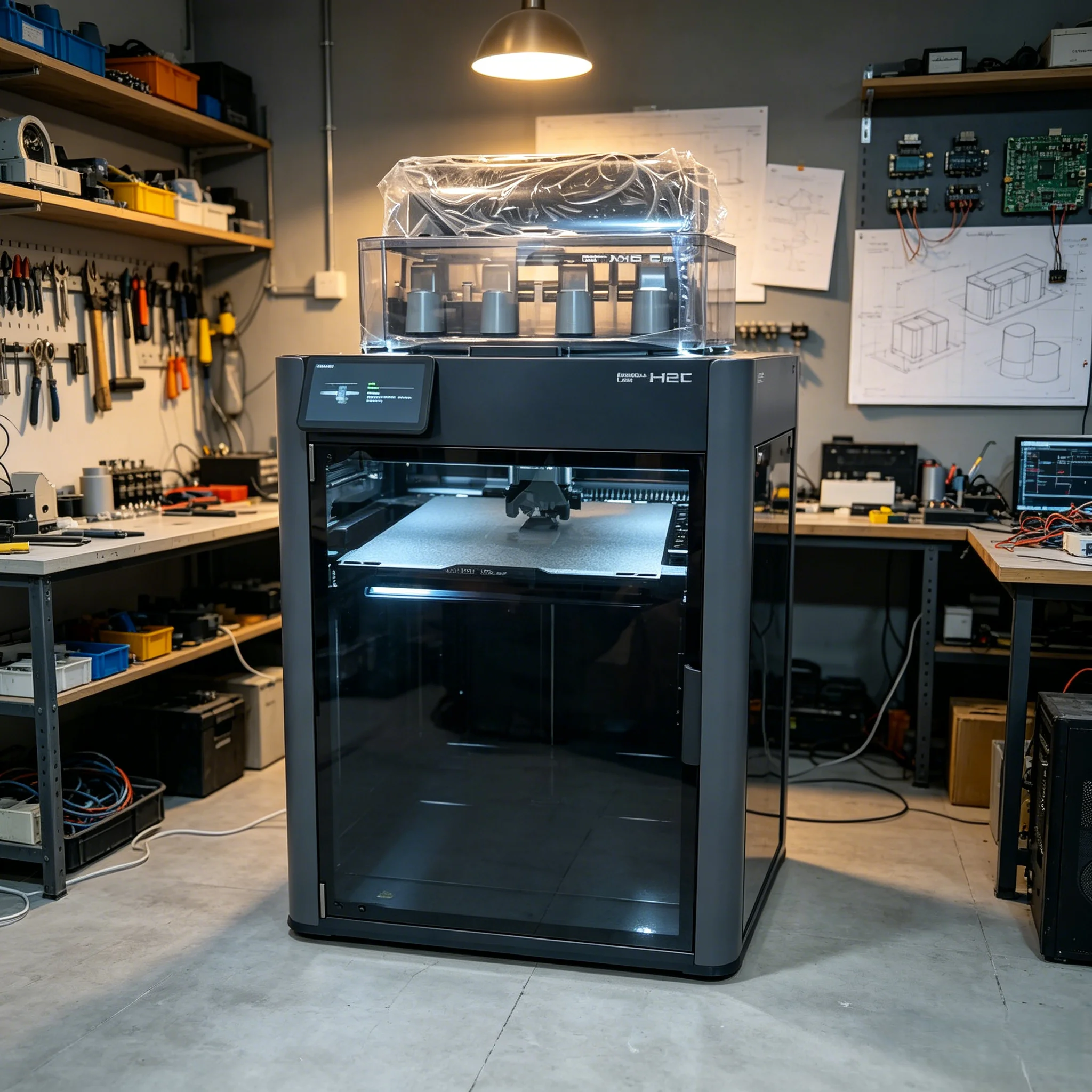 Global Version H2C COMBO 40W High Precision 3D FDM Auto-Leveling 1.75mm PLA/ABS 3D Printer