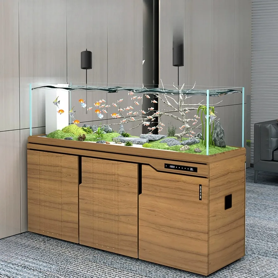 Luxurious Self Maintaining Aquariu Silent Through Desks Thickened Smart Integrated Circulating Ffice Furniture Военное ДелоLJ40