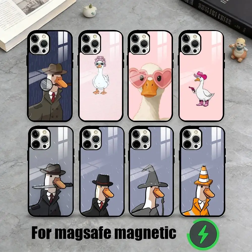 

Sher-duck-holmes Phone Case For iPhone17,16,15,14,13,12,11 Plus,Pro Magnetic with Magsafe Wireless Charging