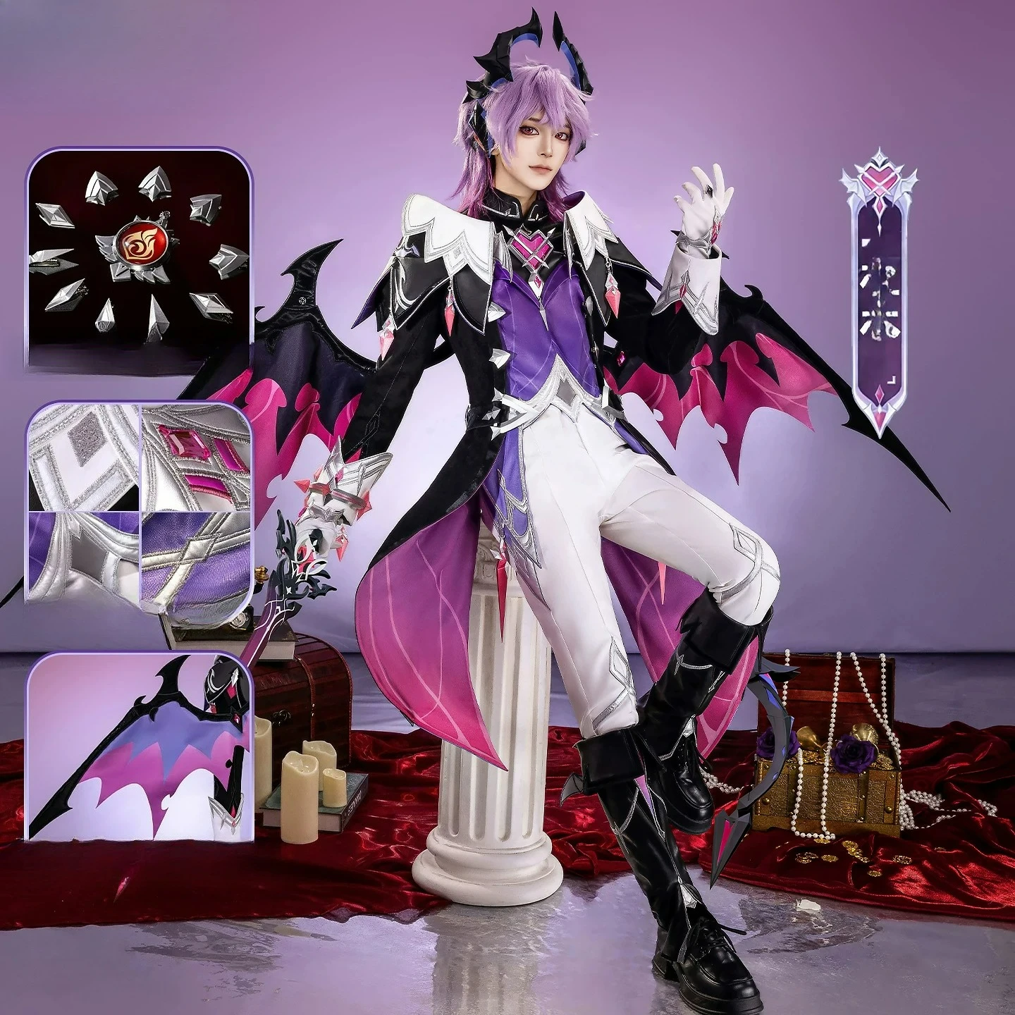 

Genshin Impac Durin Cosplay Game Shota Anime Exhibition Halloween Uniform Carnival Party Play Role Clothes