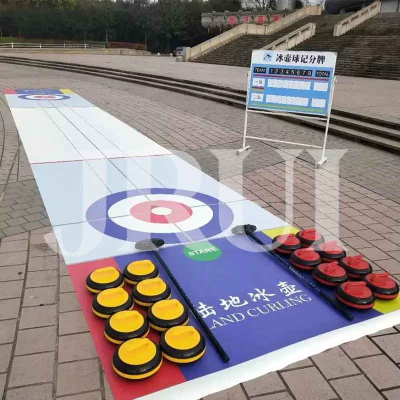 20CM Tabletop Curling Game With Bearings Indoor Sport Game For School Teaching Home Entertainment