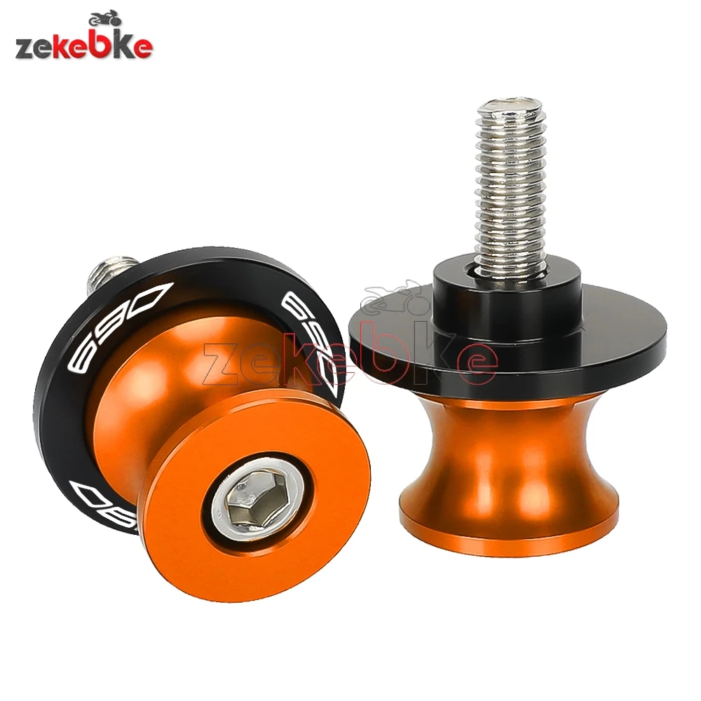 Motorcycle Accessories M10 Motorcycle Swingarm Spools Rear Stand Screws Slider FOR 690 SMC Duke 690SMC SMC R 690Duke 2009-2025