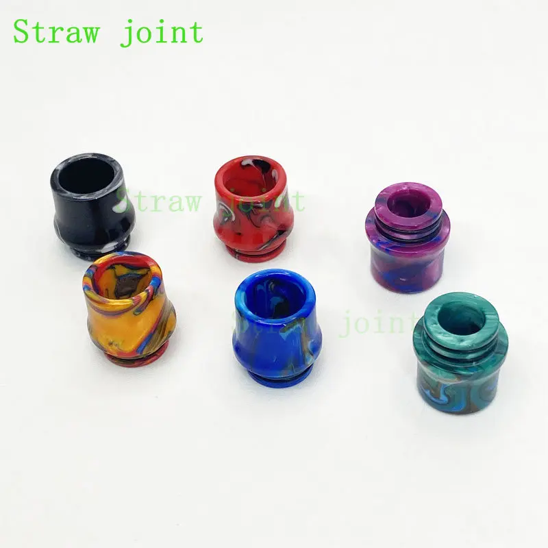 10PCS 810 Random Colors Resin Straw Joint