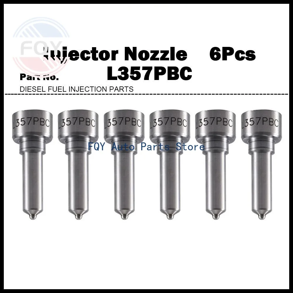 6X For Hyundai 33800-84830 HD160 HD170 HD250 HD260 12.9d High Quality Injector Nozzle L357PBC
