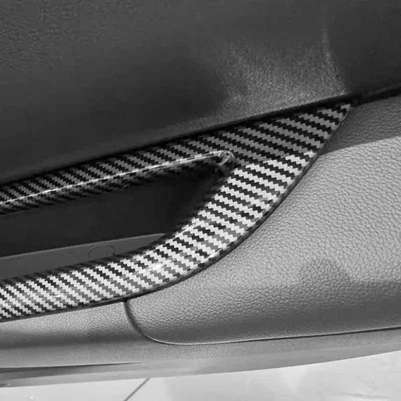 

Для Hyundai Tucson NX4 2025: Комплект накладок на кнопки управления стеклоподъемниками (4 шт.), текстура под карбон, ABS-пластик