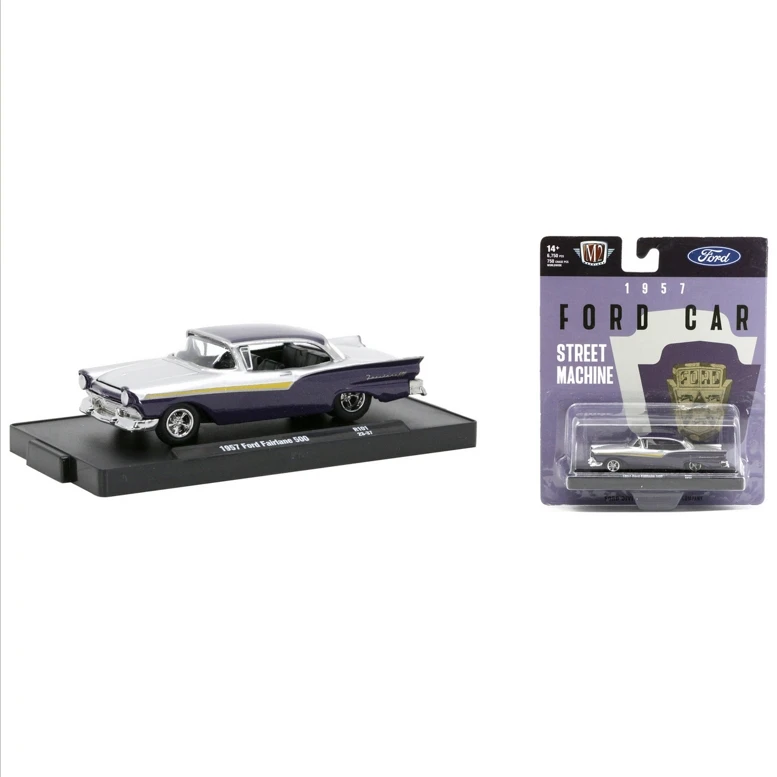 M2 Machines 1:64 1957  ford Fairlane 500 alloy model  kids gifts