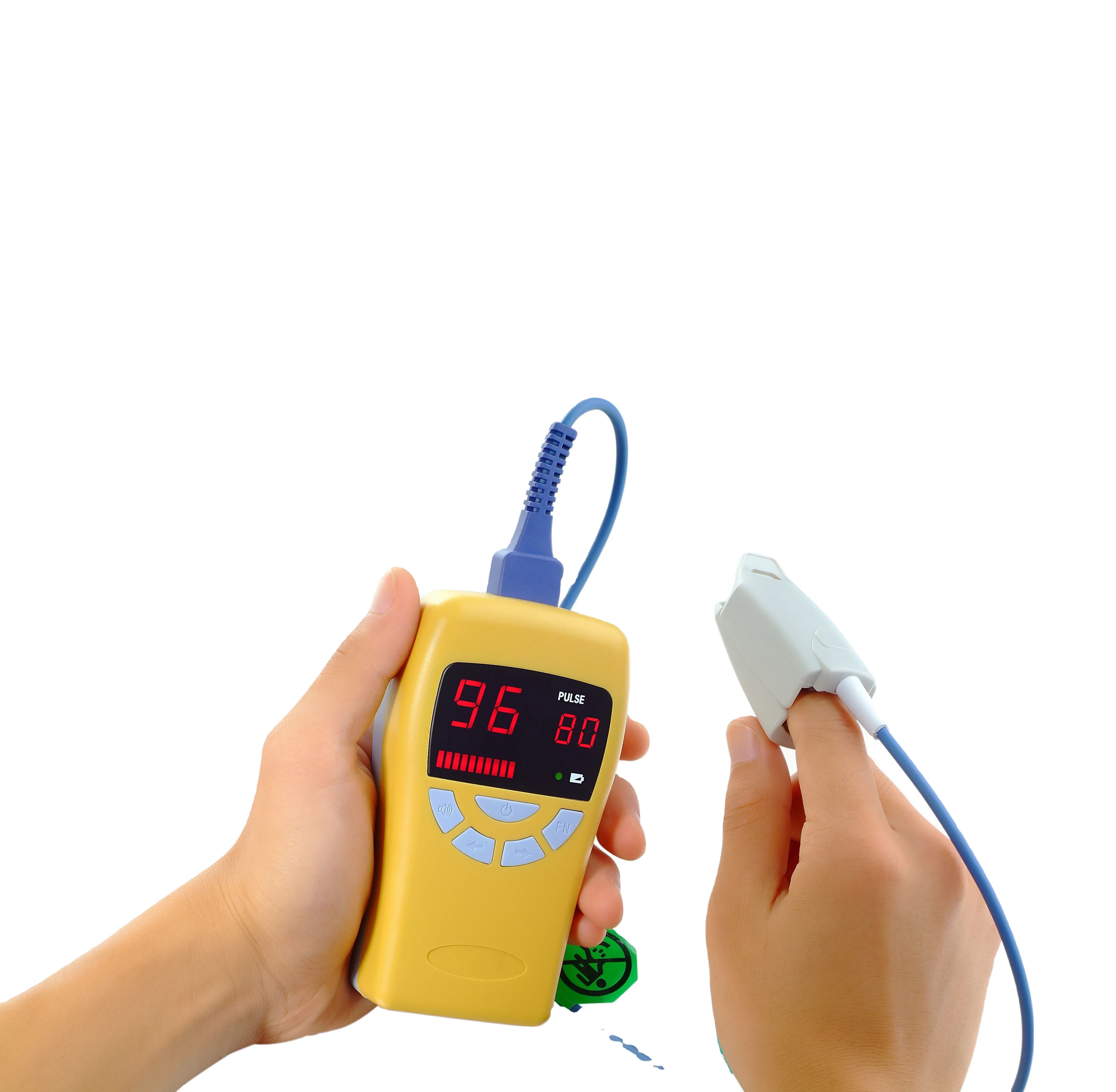 Handheld Pulse Oximeter, Compact, small, light, easy for carrying and handling,medical supplier