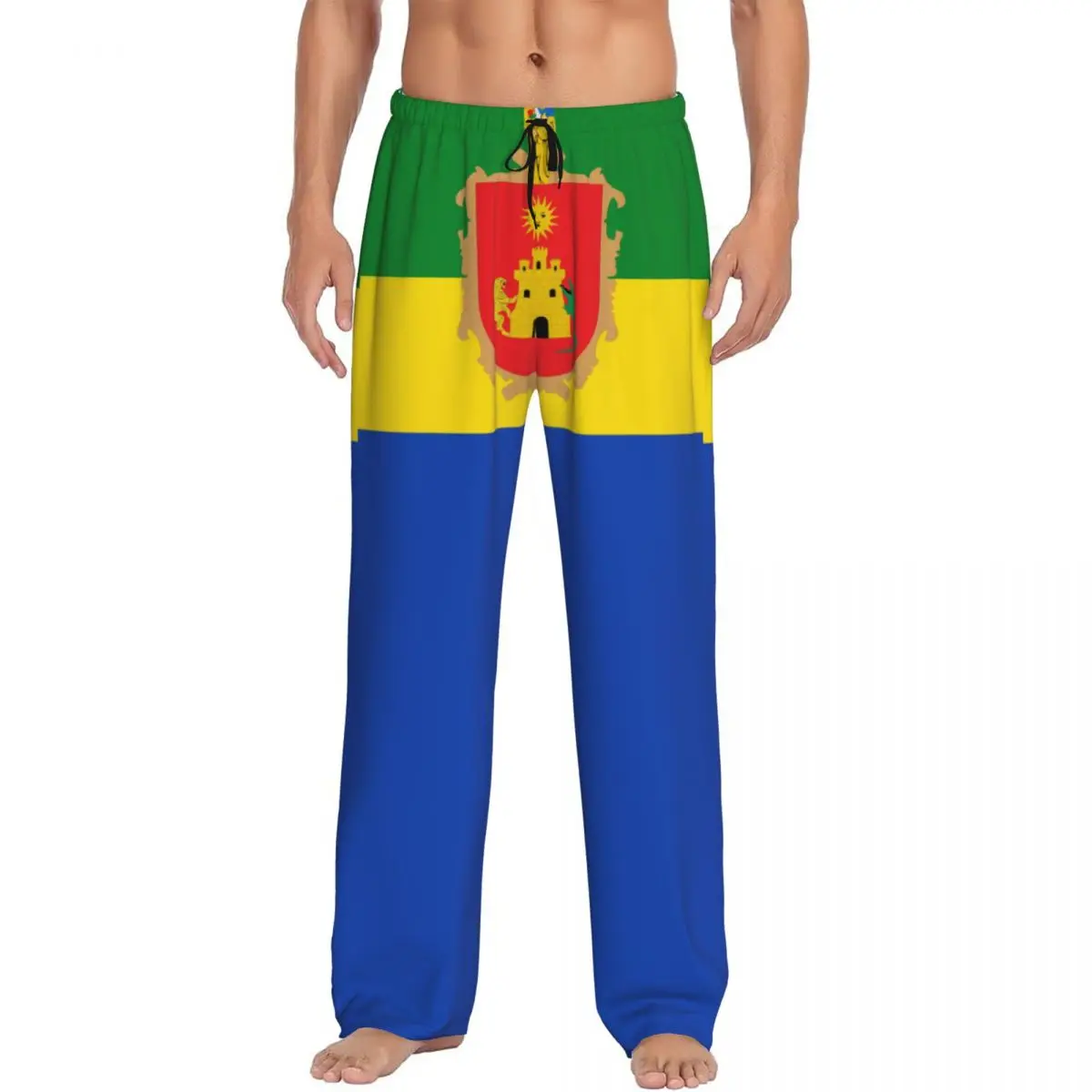 Flag Choco Men Sleep Bottoms Male Lounge Trousers Men's Pajama Pants