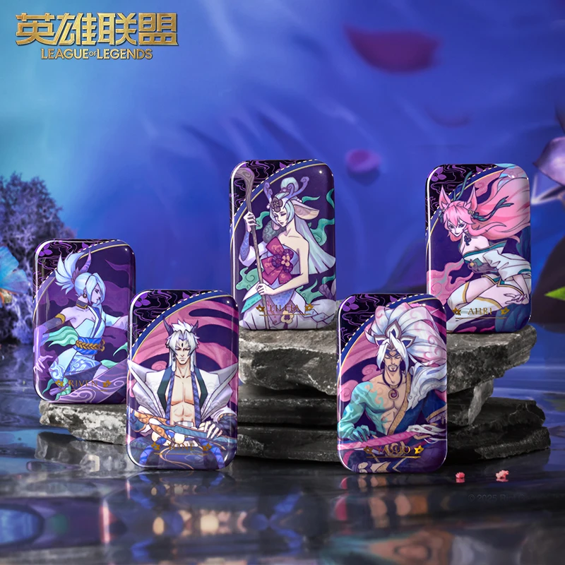 

В наличии подлинный значок League Of Legends Spirit Blossom Series из жести Ashe & Morgana Yome & Yasuo Lillia игровые периферийные значки