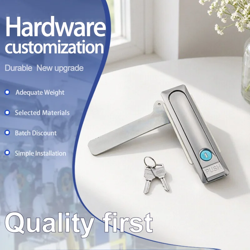 Flat Lock Zinc Alloy Is Used For Industrial Electrical Cabinets Distribution Boxes And Mechanical Facilities
