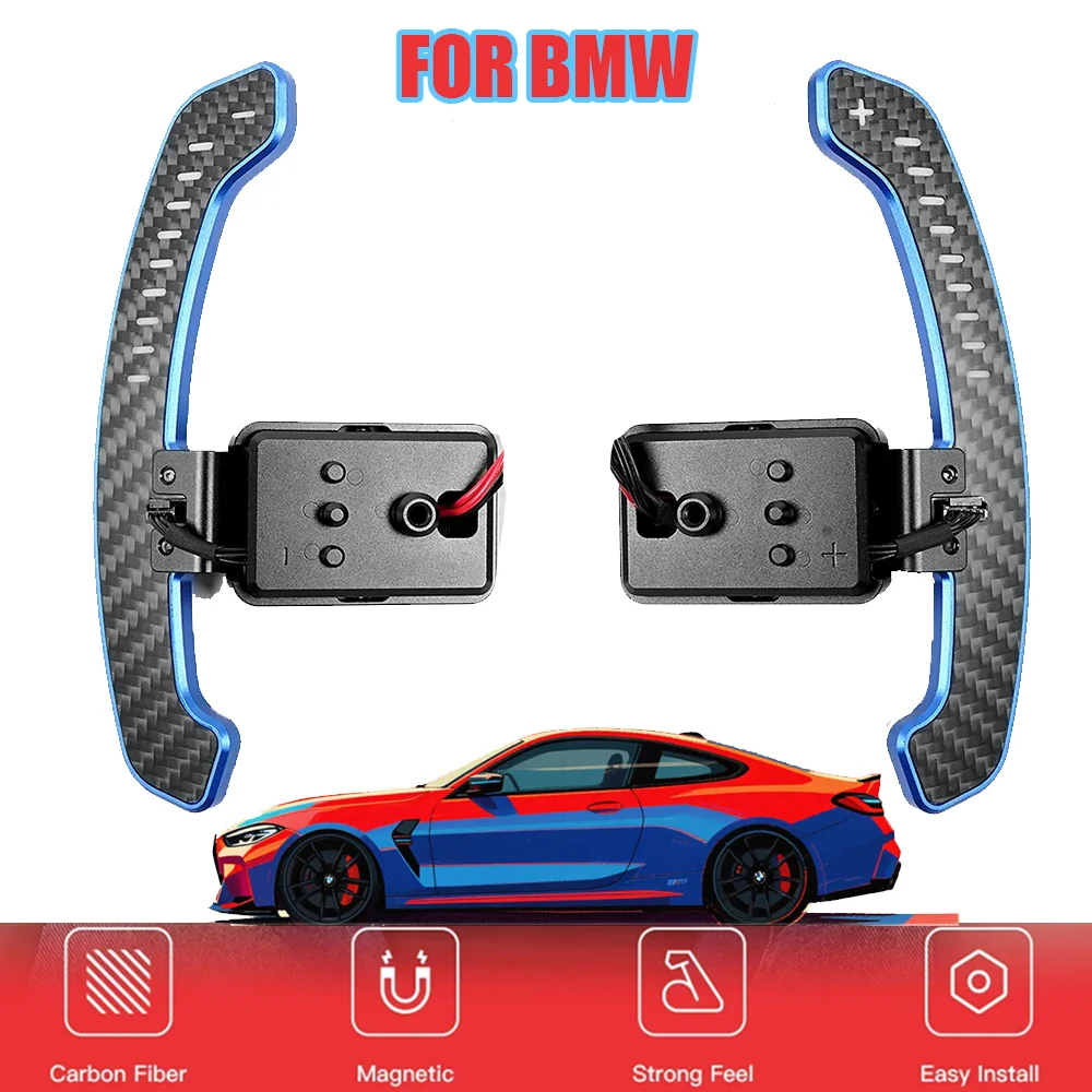

Real Carbon Fiber LED Magnetic Paddle Shifters For BMW F20 F30 F32 F34 F36 F80 G42 F30 F31 F34 F35 G80 F30