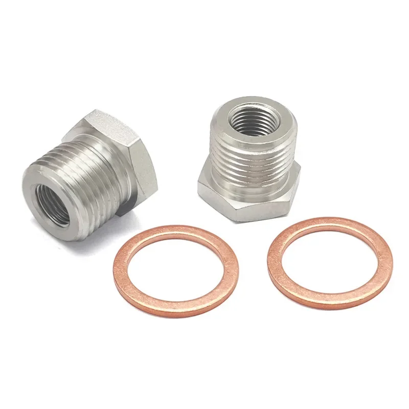 

Steel M18 x 1.5 MM to M10 x 1.0 MM Exhaust O2 Oxygen Sensor Spacer Reducer Adapter Connector Accessories