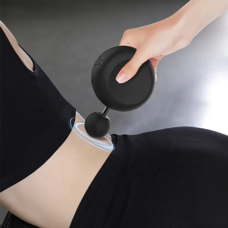 Factory Price Luxury Massage Mini Gun Round Shape Deep Muscle Tissue Massage Gun ABS HandHeld Relaxation Muscle Fascia Gun