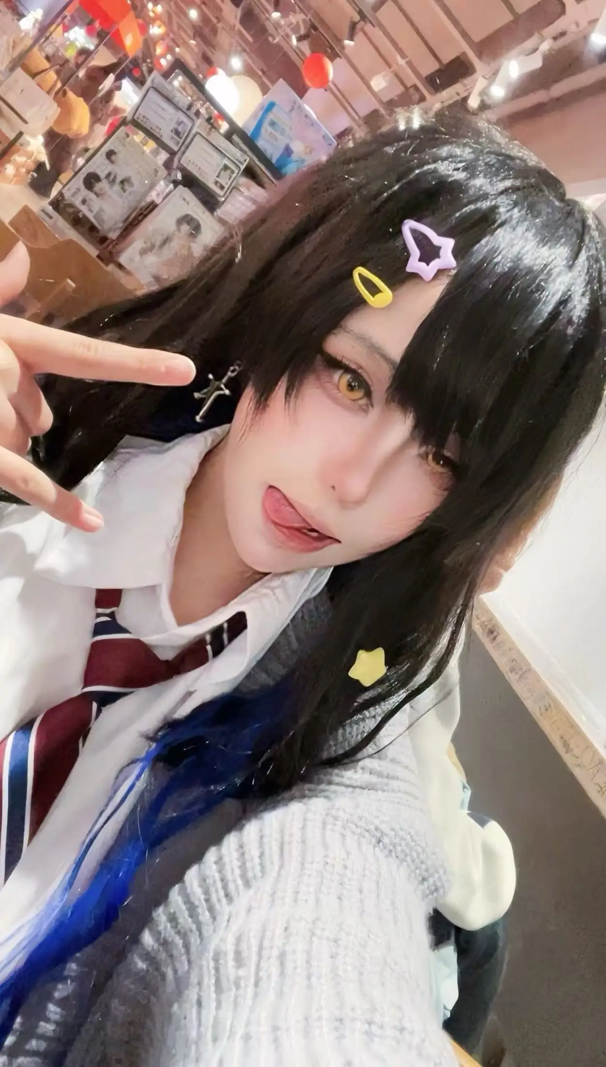 

Anime Shiraishi An Cosplay Full Set Costume Wig Hair Accessories