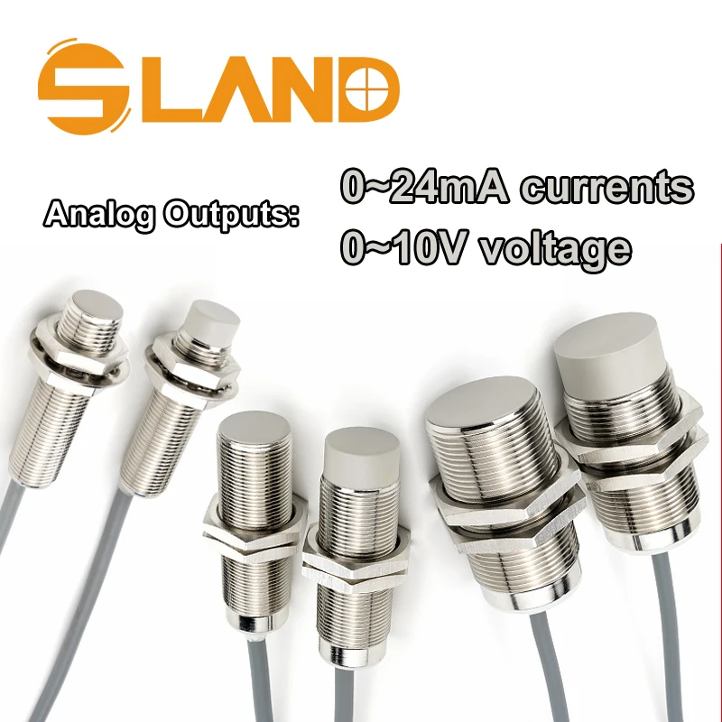 4-20mA 0-10VDC M12 M18 M30 Inductive Proximity Sensor Analog Outputs, Constant Output CE Certified