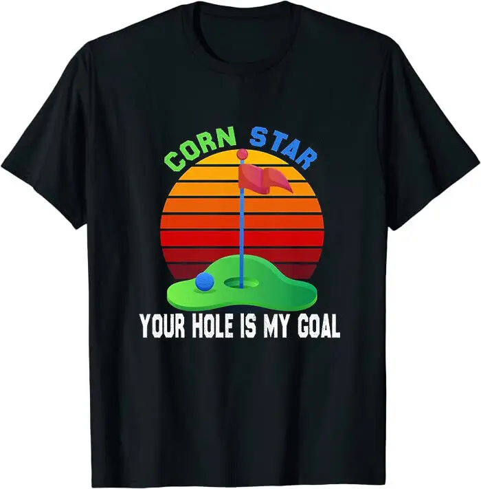 Cornhole Player Corn Star Your Hole Is My Goal Classic Tee T-Shirt  M to Anime Pattern Summer Clothing