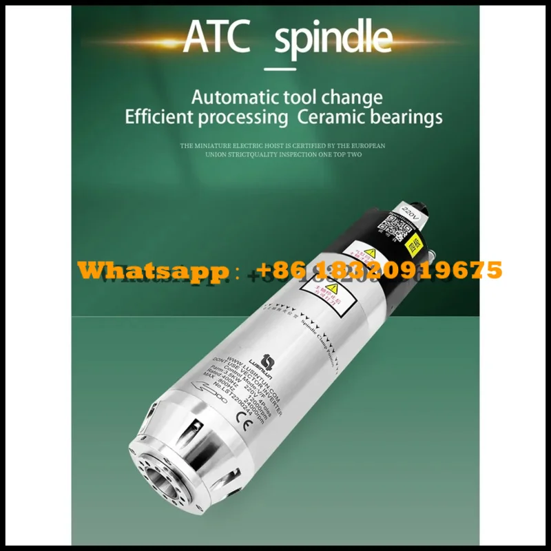 cyclmotion BT30 automatic tool change spindle water-cooled motor 3kw 3.5kw carved metal high-speed ceramic ball bearing