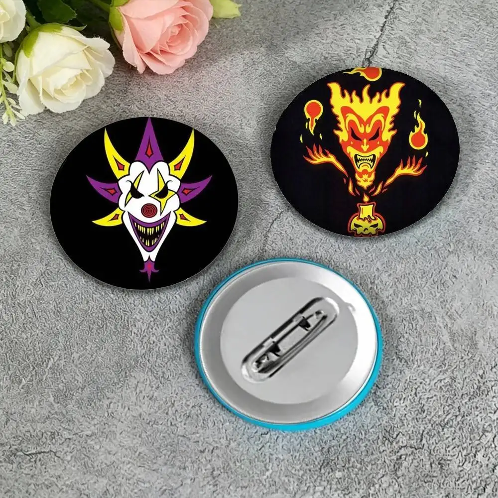 Hip Hop I-Insane Clown Posse ICP 25 32 44 58 75mm Badges Personalized Round Brooches Pins Accessory Gift