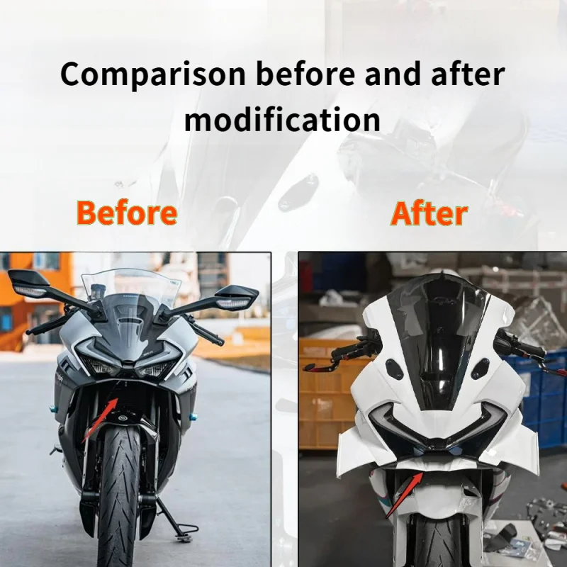 Fit For CFMOTO 675SR SR-R 675 2024 2025 competitive modification of lower lip motorcycle deflector cover decorative fixed wing