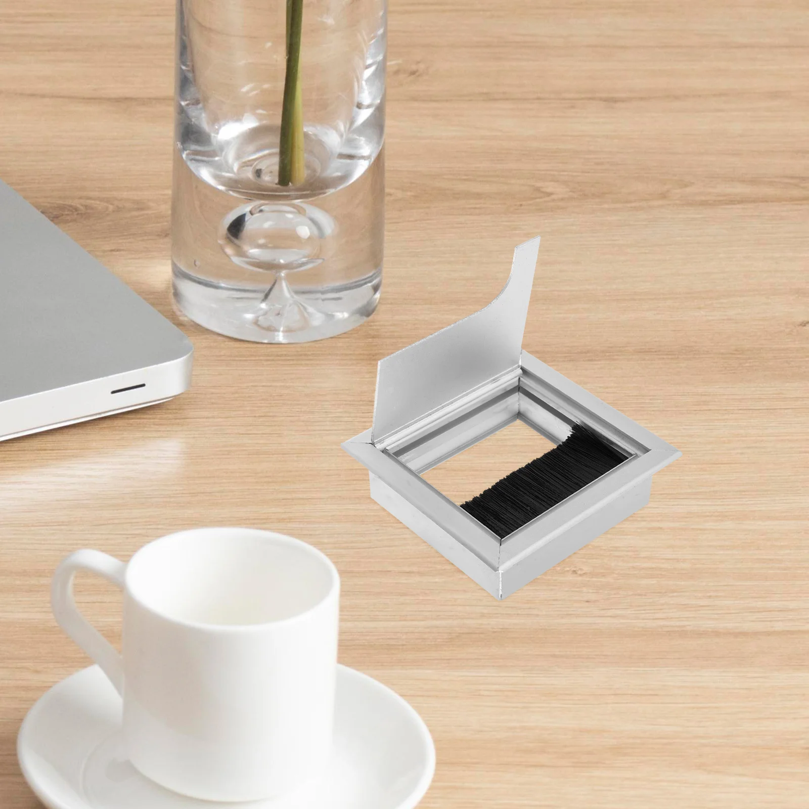

Aluminum Alloy Square Threading Box Cable Management Wire Hole Cover For Home Office Desk Longlasting Robust Cable Box Pc Cord