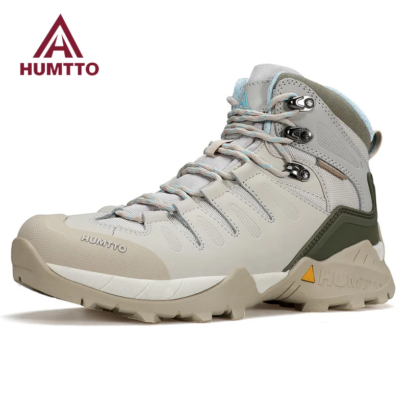 HUMTTO Hiking Boots Leather Women\'s Sports Shoes Non-slip Winter Outdoor Safety Sneakers Breathable Trekking Shoes for Women