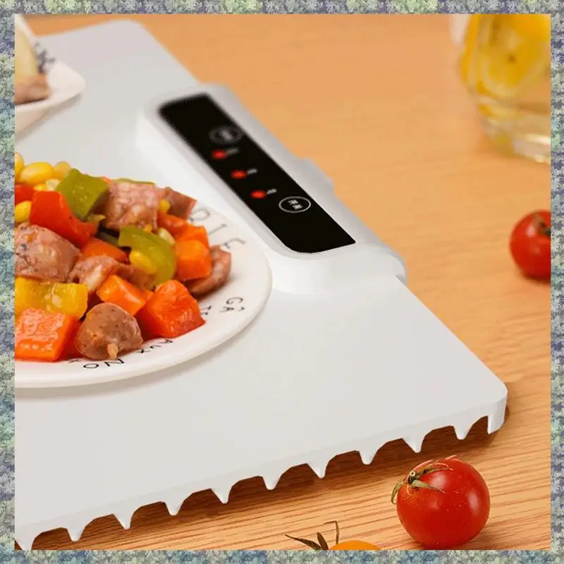 

WON Electric Heating Tray With Adjustable Temperature Folding Warming Placemat Silicone Fast Heating For Family