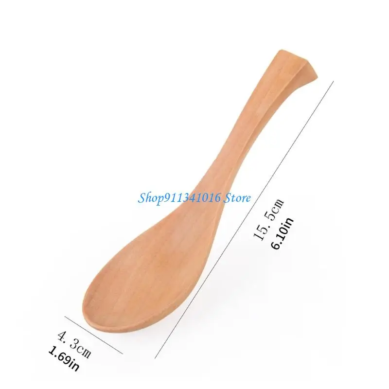 Elegant Wooden Spoon Ergonomic Dishwasher Safe Suitable For Hot Dishes