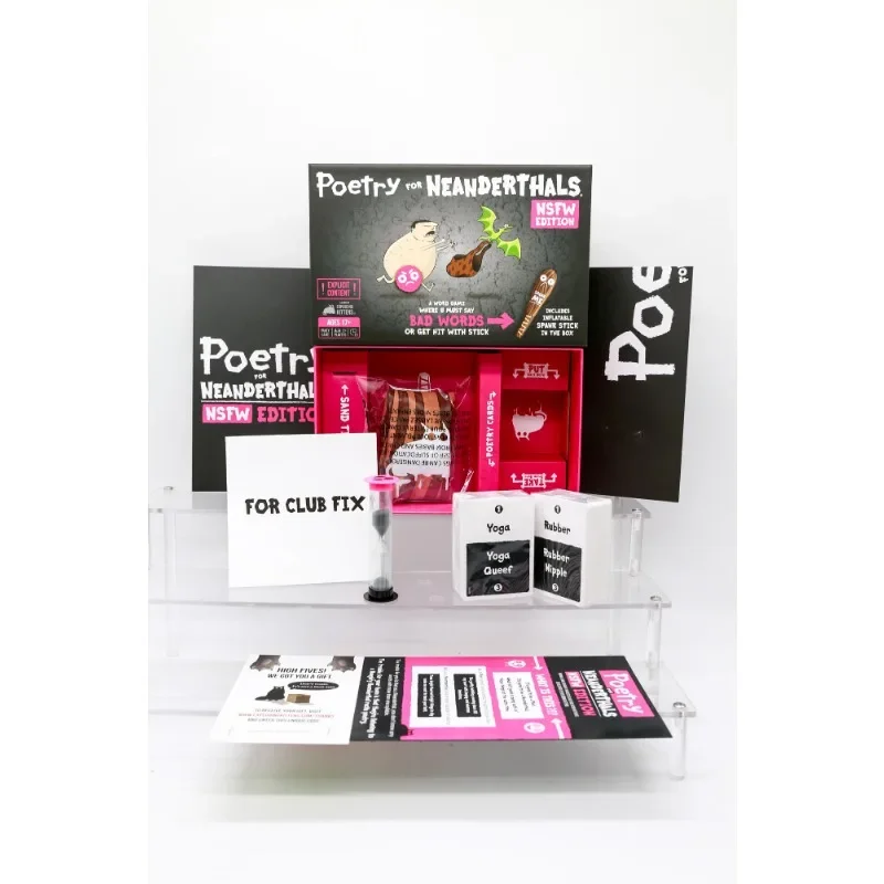 

Poetry for Neanderthals NSFW Adult Party A Word Game Where Funny Cards Board Games U Must Say Bad Words or Get Hit with Stick