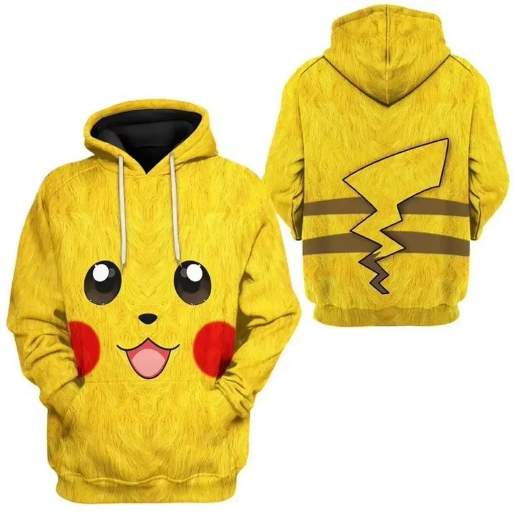 2024 Pokemon Firedragon Hoodie Kinder Mode Sportswear 3D Hoodie Anime PKM Pichu Custom Pokemon Hoodie