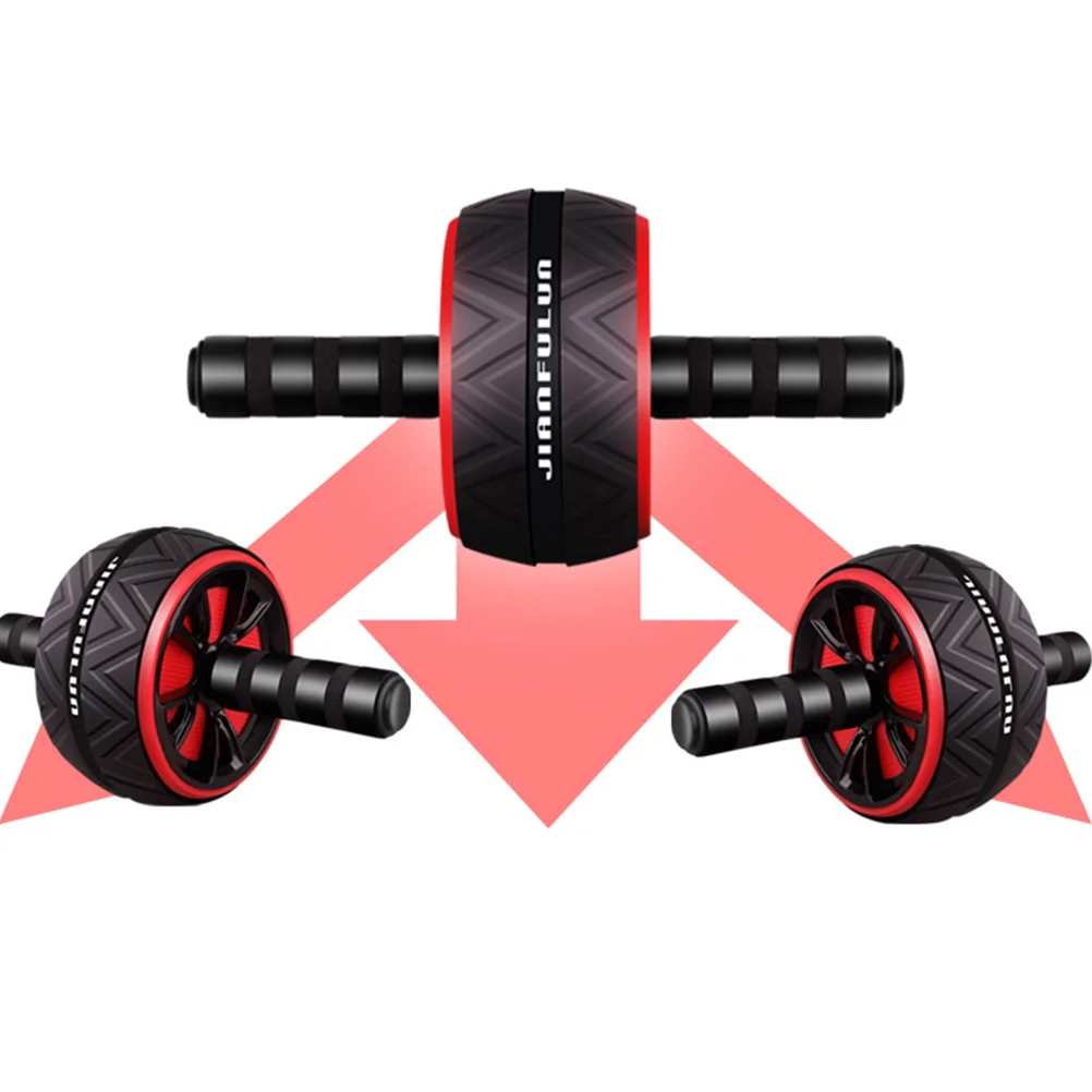 Household Thin Waist Fitness Equipment Double Wheel Abdomen Training Roller Ab Exercise Wheel Abdominal Roller Device