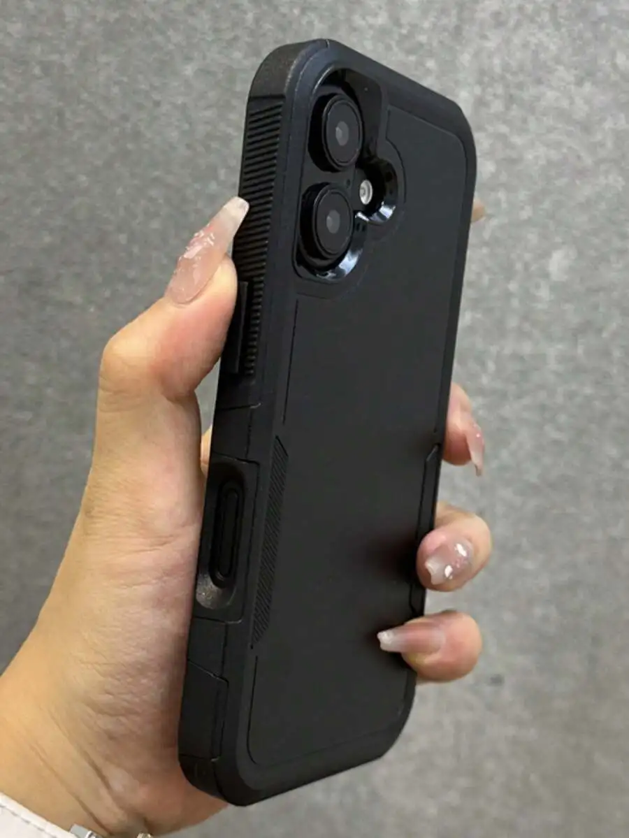 

Dual Layer Shockproof Military Style Protective Phone Case For iPhone 15 Pro Max 14 Pro 13 Pro
