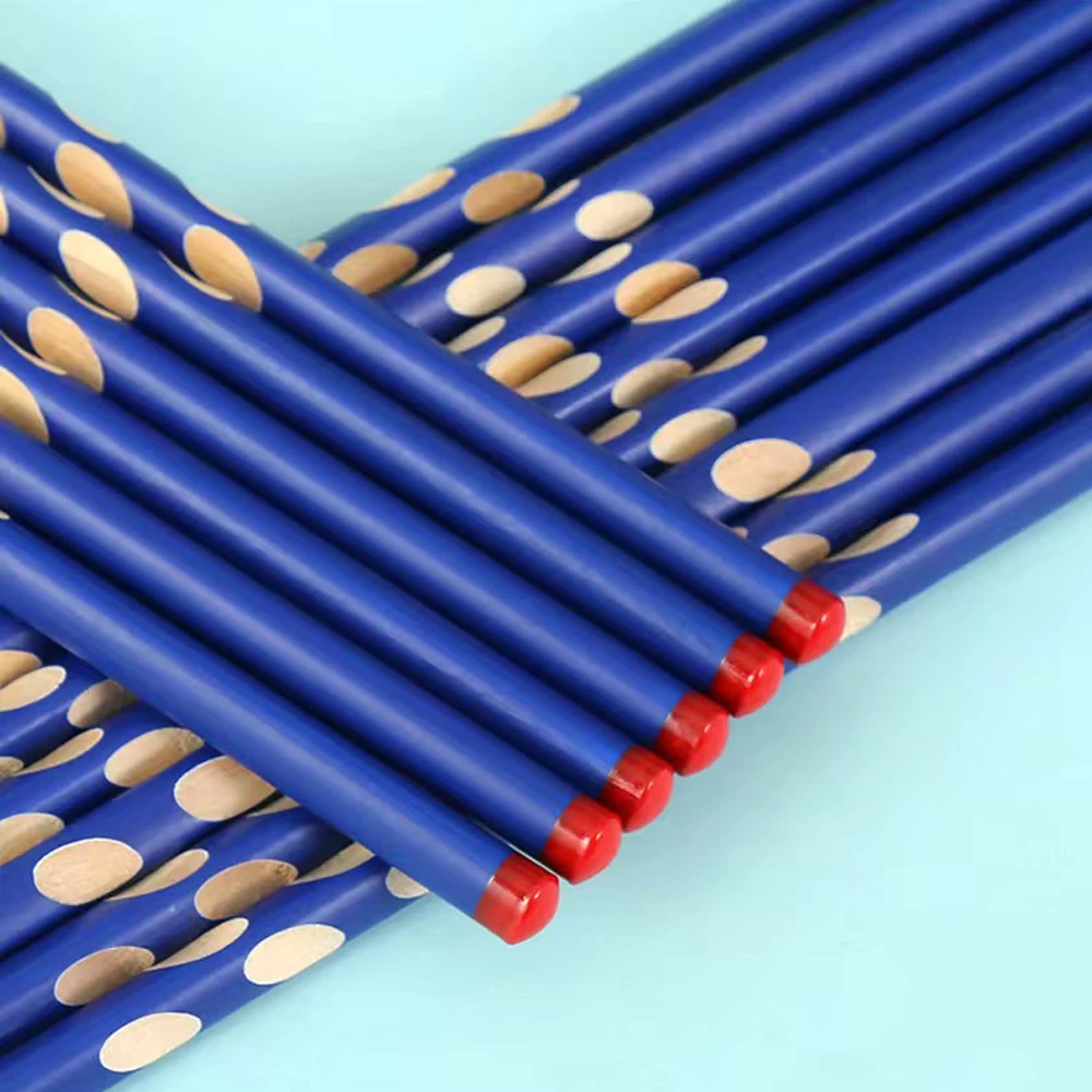 10Pcs Groove Triangle Wooden Pencil HB Graffiti Graphite Pencil Correct Writing Posture Children's Pencils Painting Stationery image 5