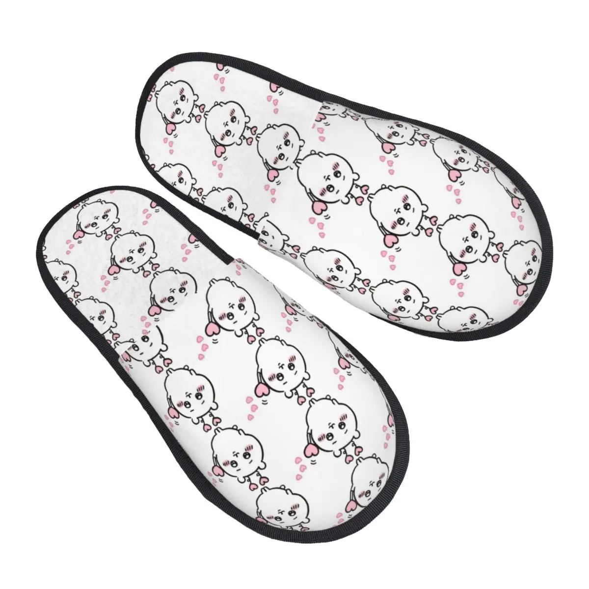 

Custom Chiikawa Love Soft Memory Foam House Slippers Women Comfy Warm Anti-Skid Slipper