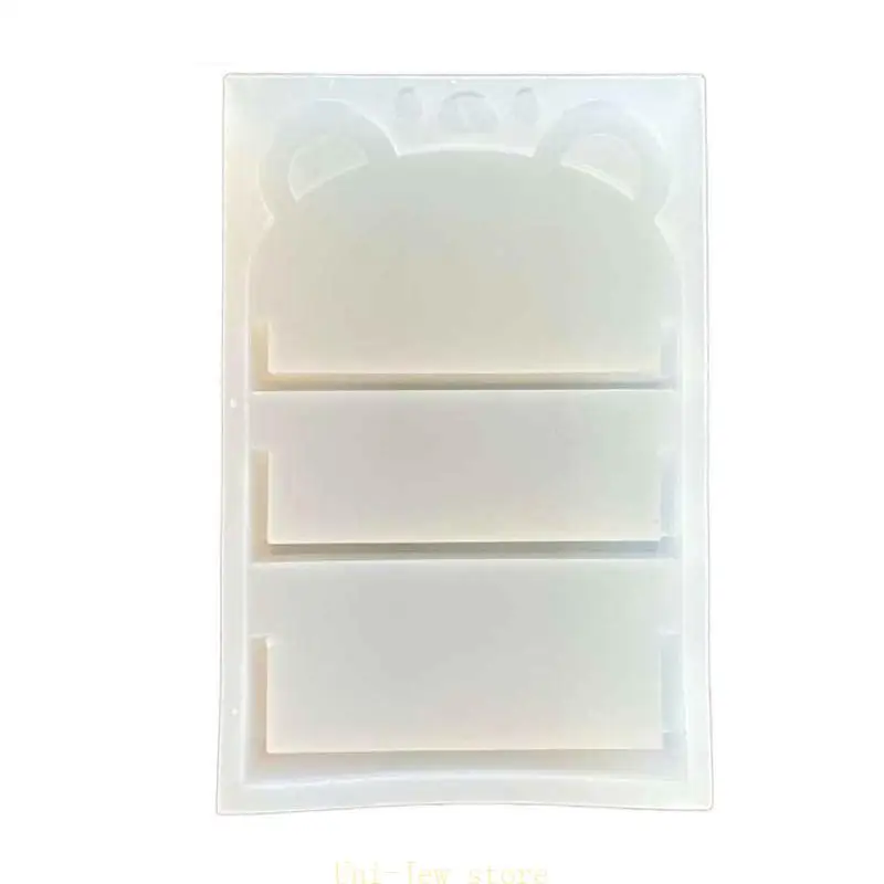 

40GB Bear Shelf Silicone Molds Non-stick Mini Display Tray Epoxy Resin Mold Table Ornament Mold Craft Making Supplies