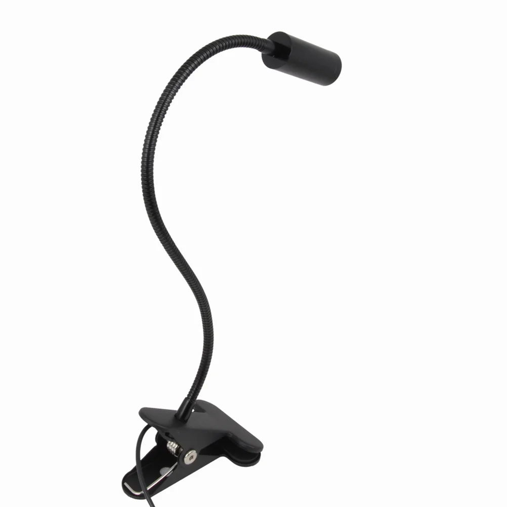Lámpara LED con Clip de 3W, luz de lectura con brazo Flexible, alimentada por USB, protección ocular, foco de trabajo, iluminación de taller, blanco frío