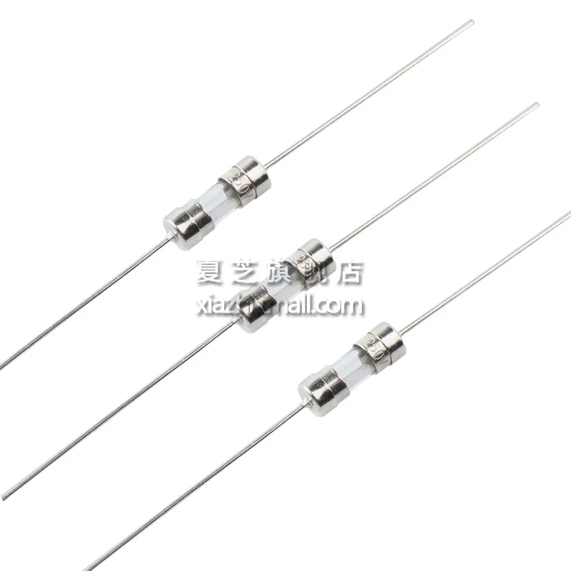 Fusível de vidro com pernas, golpe lento, fusível tipo T, 3.6*10, 250V, 0.5A, 1A, 1.5A, 1.6A, 2A, 2.5A, 3A, 3.15A, 4A, 5A, 6A, 10A