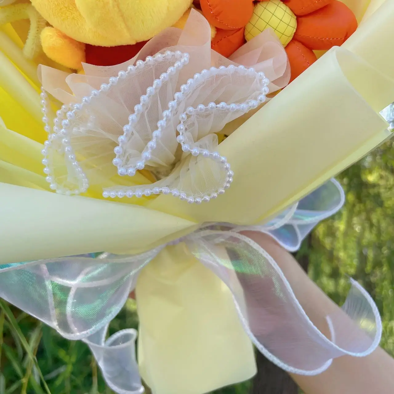 Cartoon Winnie the Pooh Plüschpuppe Spielzeug handgemachter Blumenstrauß Hochzeit Valentinstag Weihnachten Abschlussgeschenke – Detail 14