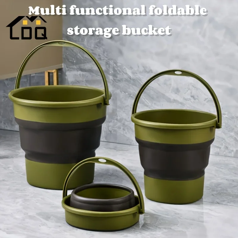 5L/9L/17L Collapsible Bucket Cleaning Mop Buckets for Household Outdoor Fishing Car Washing Tub Plastic Portable Camping Beach