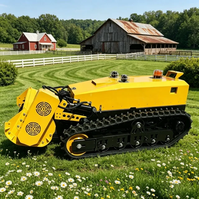 Garden Electric Tracked Flail Mower Wireless Remote Control CE EPA Zero Turn All 72V Charging Type 29.86 Kwh (at Full Charge)