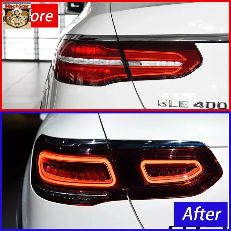 

Для Mercedes-Benz 2015-2019 GLC Coupe W253 GLE Coupe W292: Обновленный комплект задних фонарей, светодиодные задние фонари новейшего дизайна, аксессуары для автомобиля