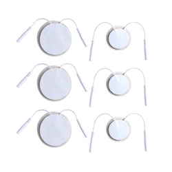 Silicone Gel Electrode Pad for Electrodes Physiotherapy Massager Machine Slim Body Massager Patch 2mm Plug