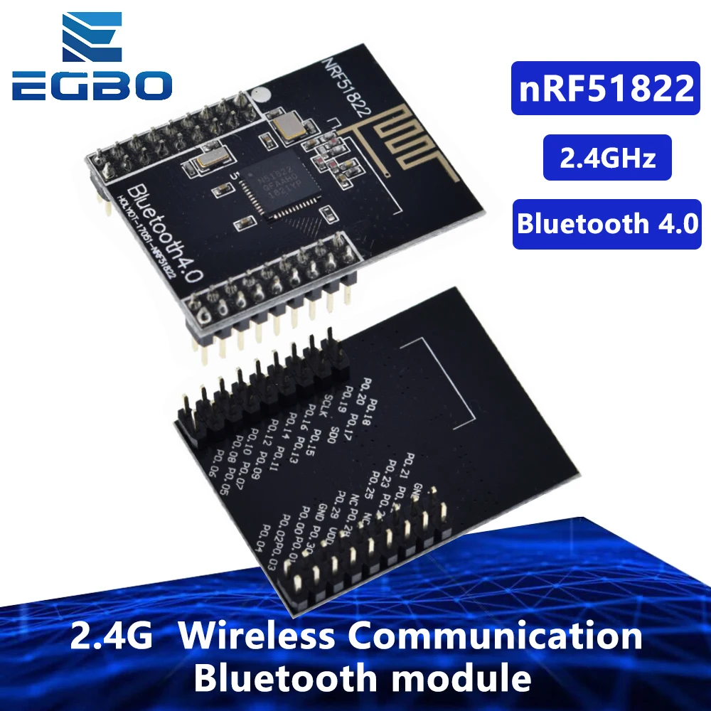 NRF51822 2,4 GHz Multi-Protokoll-Funkmodul – Bluetooth/Zigbee/DMX512-Entwicklungsboard für IoT, Smart Home, LED-Steuerungssystem
