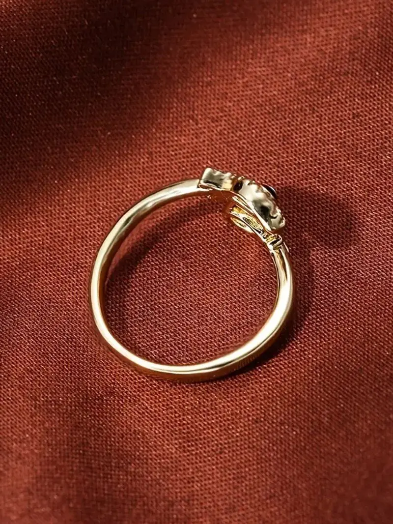 خاتم عين الشيطان S925 للنساء، طراز أوروبي وأمريكي، مرصع بالألماس، تصميم مجوف، قابل للتعديل، فاخر خفيف، ملمس راقي، هدية عيد ميلاد لصديقتك أو أفضل صديق، مجوهرات حفلات التاريخ، مجوهرات نسائية راقية