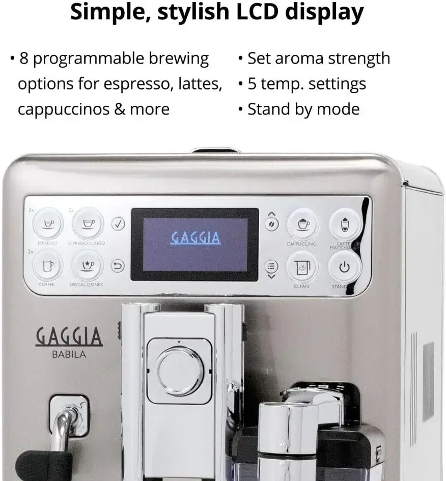 Gaggia Babila RI9700/64 espresso Machine, Stainless Steel, Medium