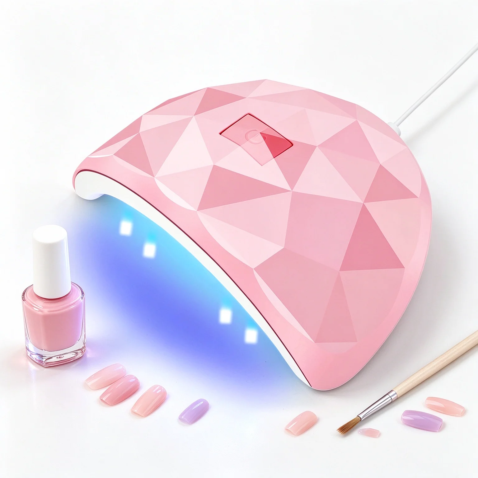 UV LED Nail Gel Led Lamp for Nails Accessories Professional Material Nail Drying Lamp for All Manicure Suitable for Home Use